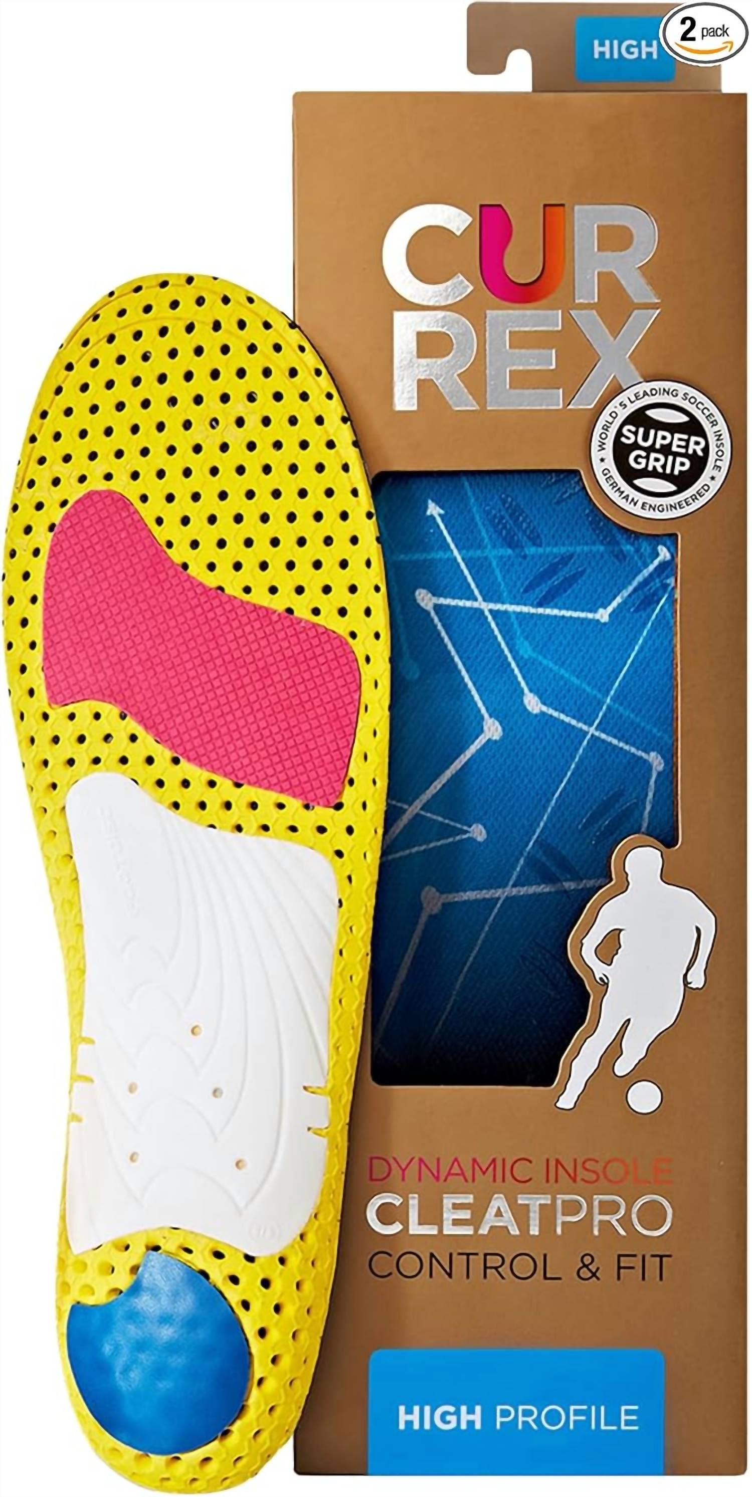 CURREX Cleatpro Insole High Profile Cleats in high arch blue - men's shoe