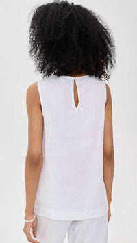 Donni. - Linen Shell Sleeveless Top