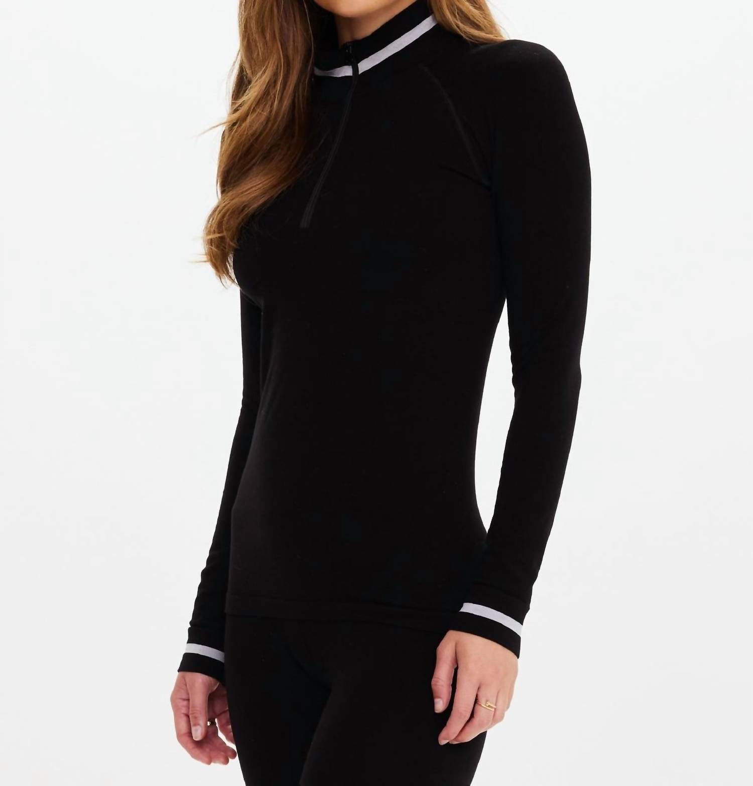 The Upside - Wool Seamless Base Quarter Zip Top