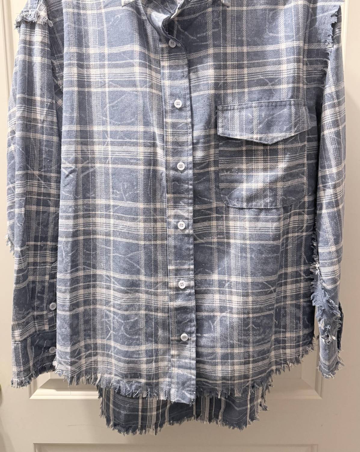 White Birch Women's Bramb Button Down Shirt in blue - women's shirt