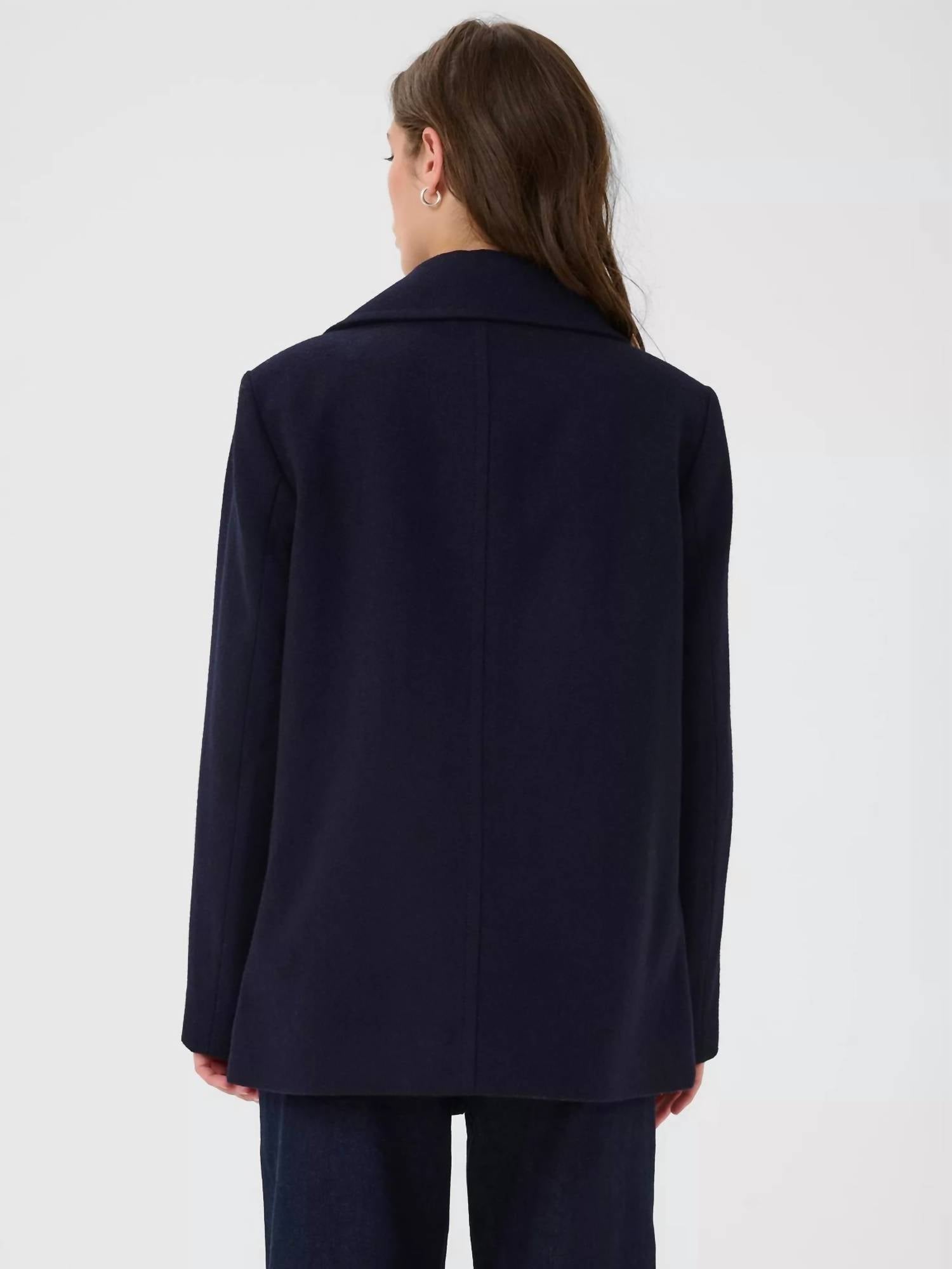 Part Two Satina Jacket in dark navy - women's jacket - detail view