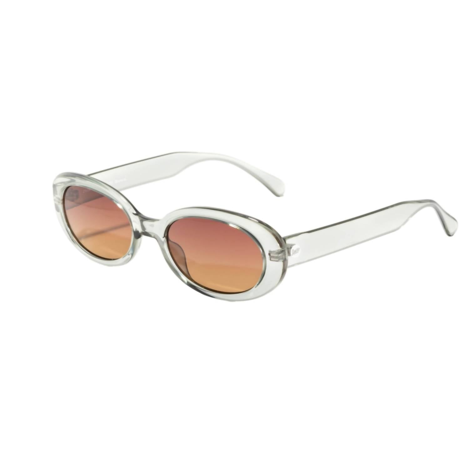 Sunski Women's Bianca Oval Sunglasses in grass terra fade - women's accessory