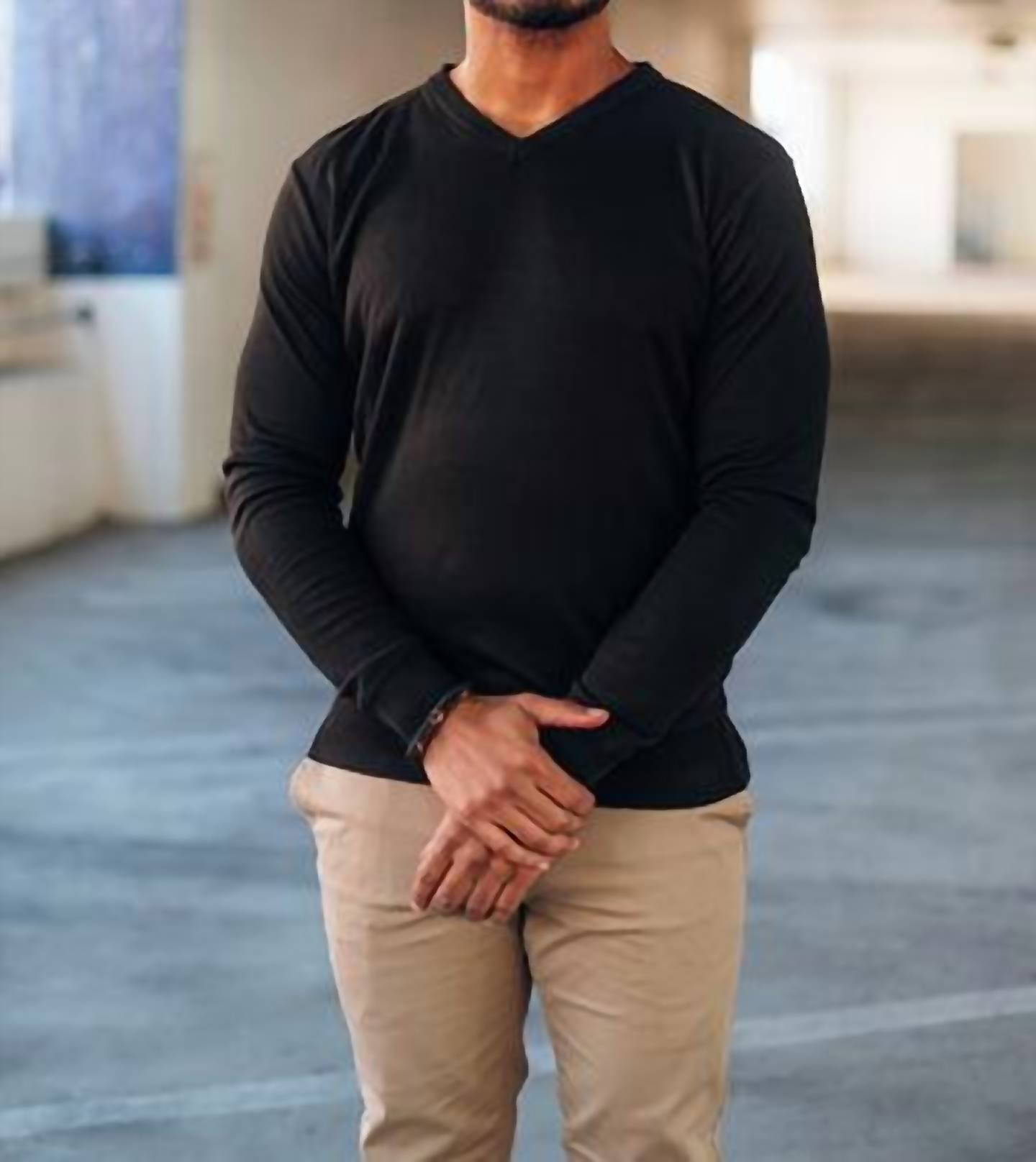 Weiv - Soft Touch Chadwick V Neck Dress Sweater