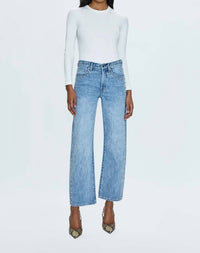 Pistola - Lexi Mid Rise Bowed Straight Jean