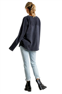 Umgee - Mineral Washed Raw Hem Top