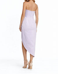 Amanda Uprichard - Strapless Asymmetrical Midi Dress