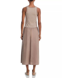 Velvet by Graham & Spencer Romina Midi Dress in sahara - women's dress - detail view