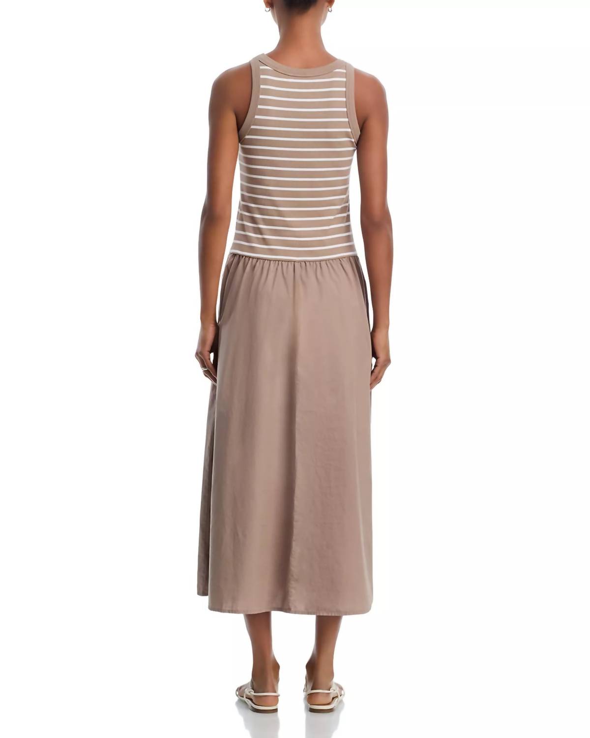 Velvet by Graham & Spencer Romina Midi Dress in sahara - women's dress - detail view