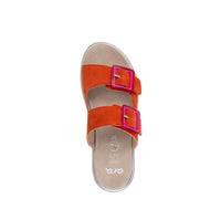 Ara Shoes Women's Marbella Slide Sandals in poppy suede pink - women's sandal - view 6