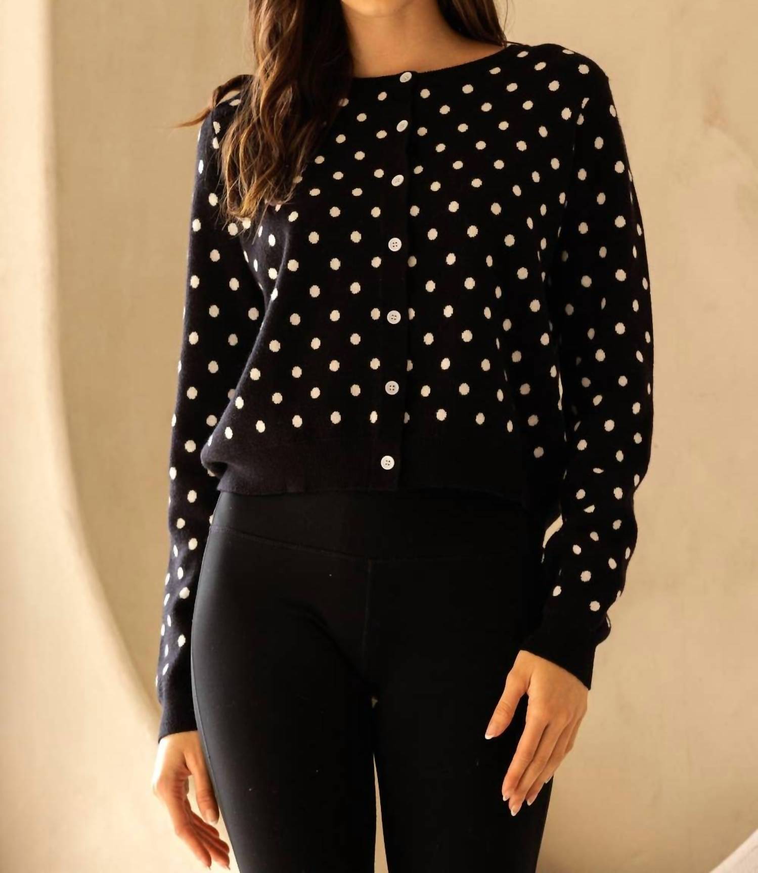Storia - Women's Louise Polka Dot Cardigan