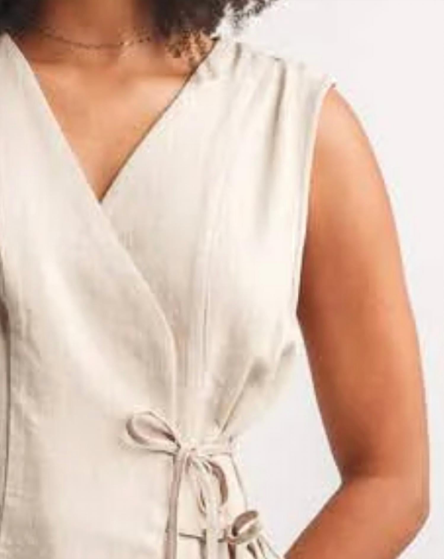 Papillon - Wrap Style Vest With Side Ties