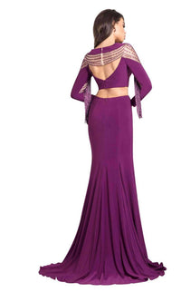 Rachel Allan - Long Sleeve Gown