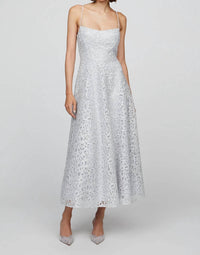 Theia - Sleeveless Tulle Midi Dress