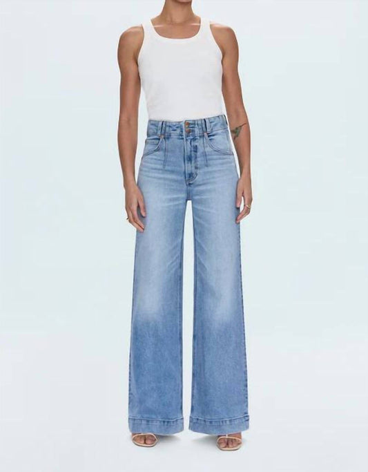 Pistola - Lana High Rise Ultra Wide Leg Double Button Jeans