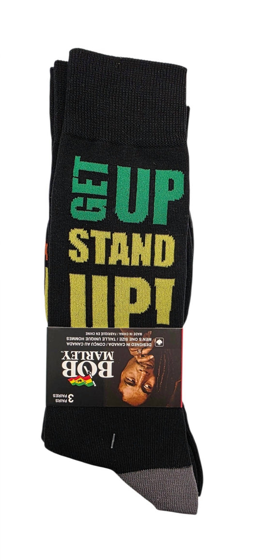 Perri’S Socks - Bob Marley Get Up Multipack Crew Socks
