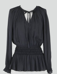 Rouched Waist Blouse