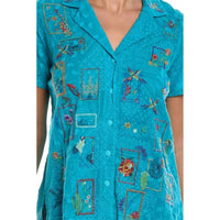 Johnny Was - COOPER EMBROIDERED BUTTON UP ANDREIA