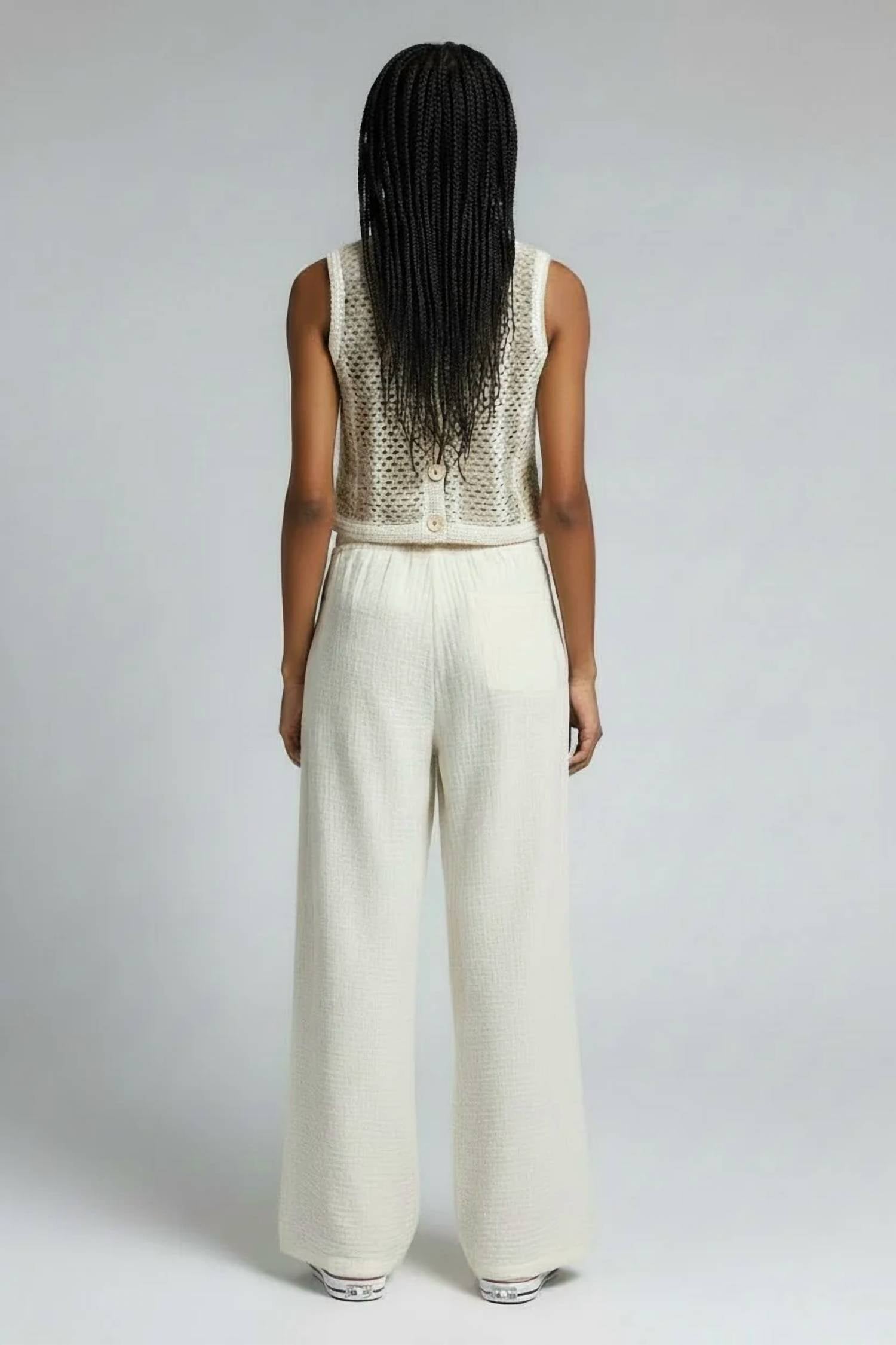 Dex - GAUZE PANT WITH SIDE DETAIL