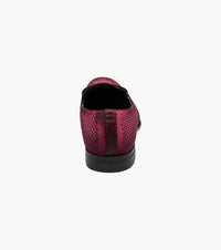 STACY ADAMS Men's Swagger Studded Slip Ons in burgundy - men's loafer - view 4