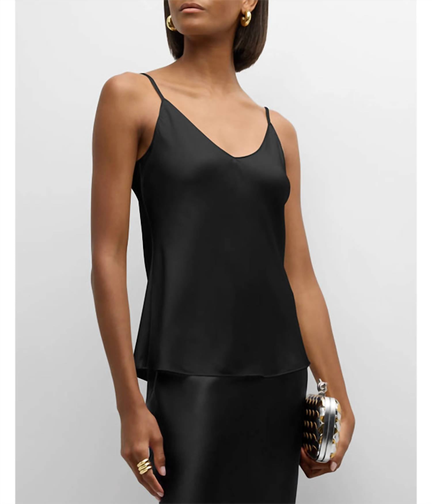 SABLYN Women's Gloria Cami Shirt in black - women's tank top
