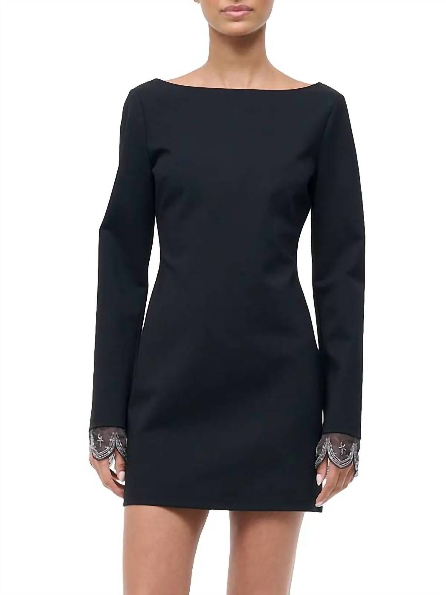 Staud - Hunter Beaded Cuff Mini Dress