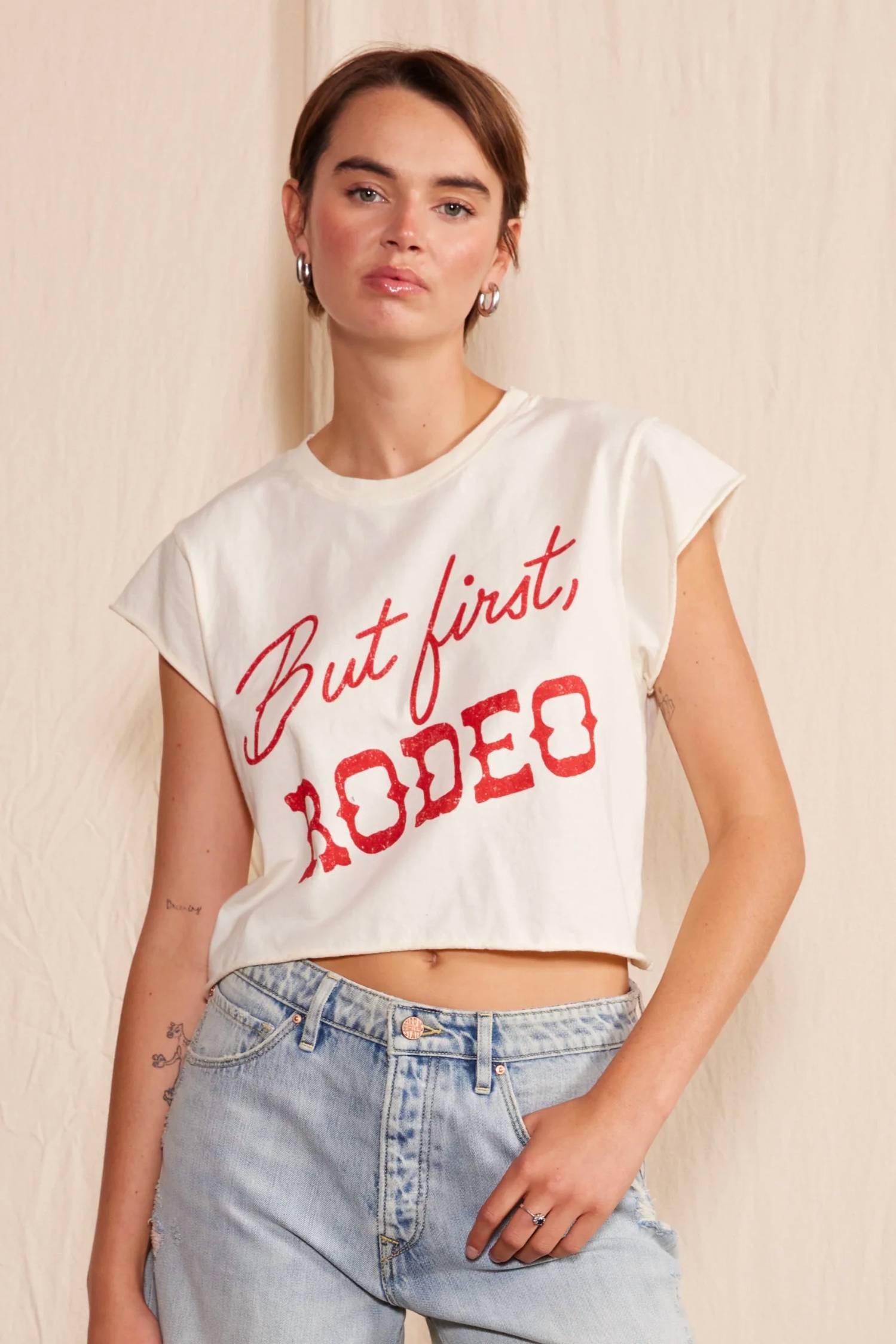 People Of Leisure - But First Rodeo Crop Top