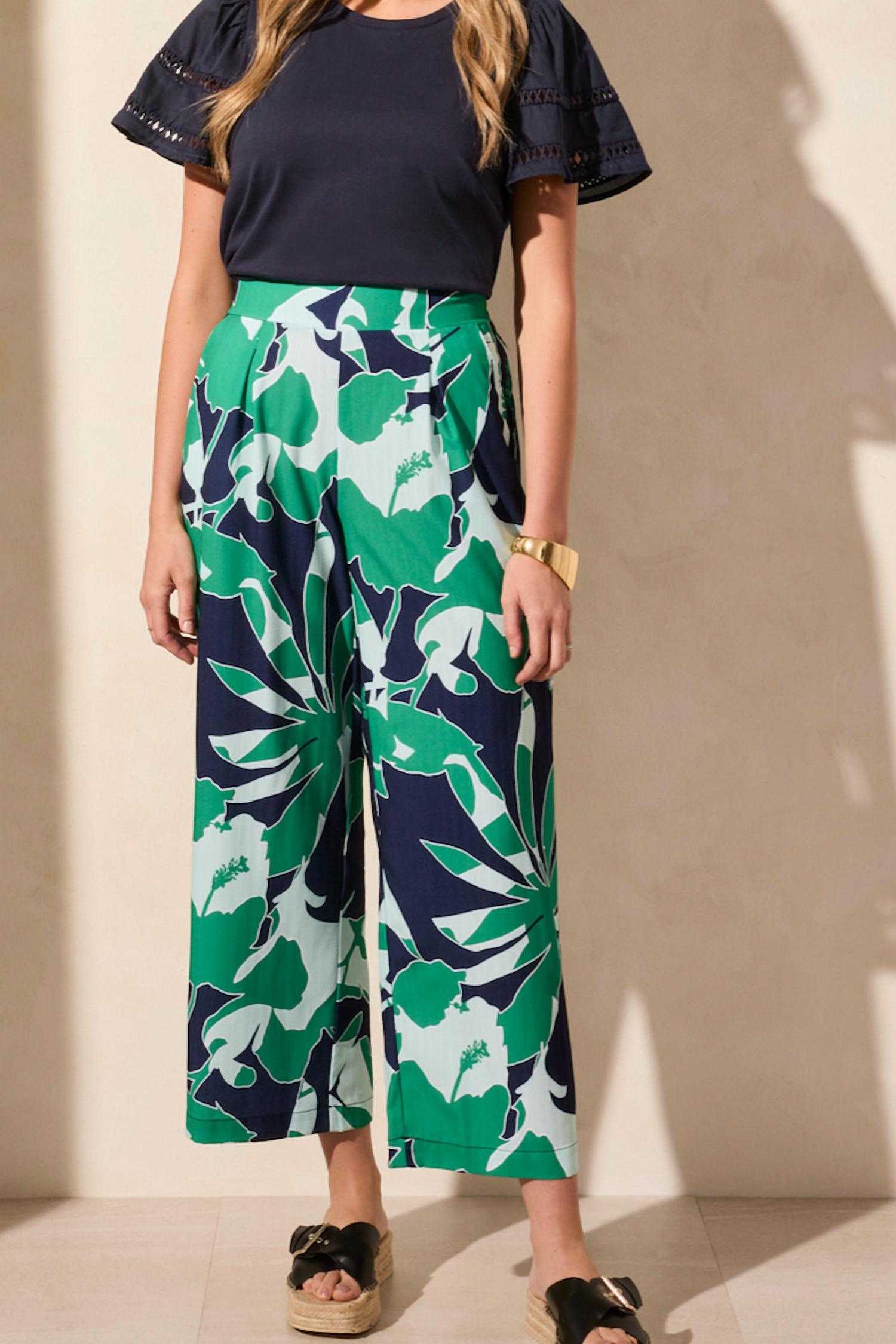 Tribal - Pull On Ankle Pant With Pleats