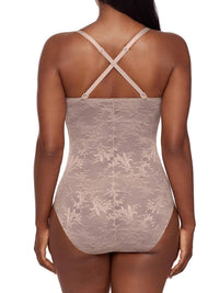 Miraclesuit Modern Romance Shaping Bodysuit in stucco - women's shirt - alternate view