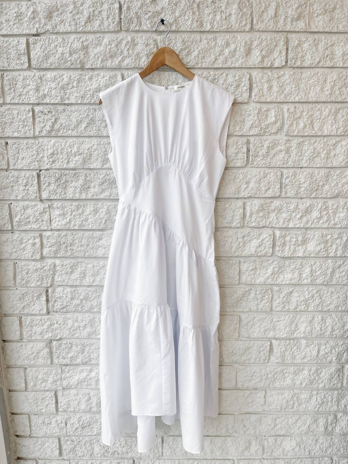 Frame - Women's The Seersucker Gathered Dress