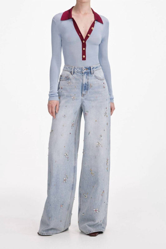 Self-Portrait - Viscose Knit Bodysuit