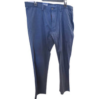 Haggar Men's Straight Fit Active Flex Waistband Dress Pants in midnight blue - men's jeans