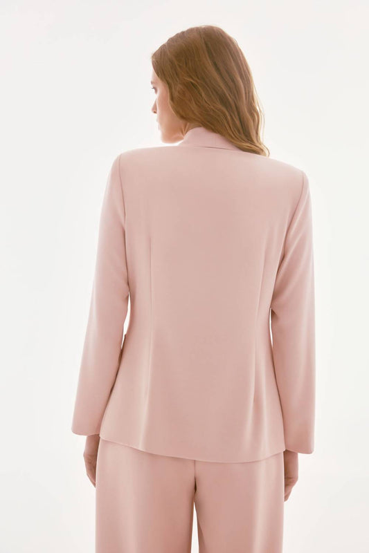 Joseph Ribkoff - Woven Crepe Blazer With Sequin Flower