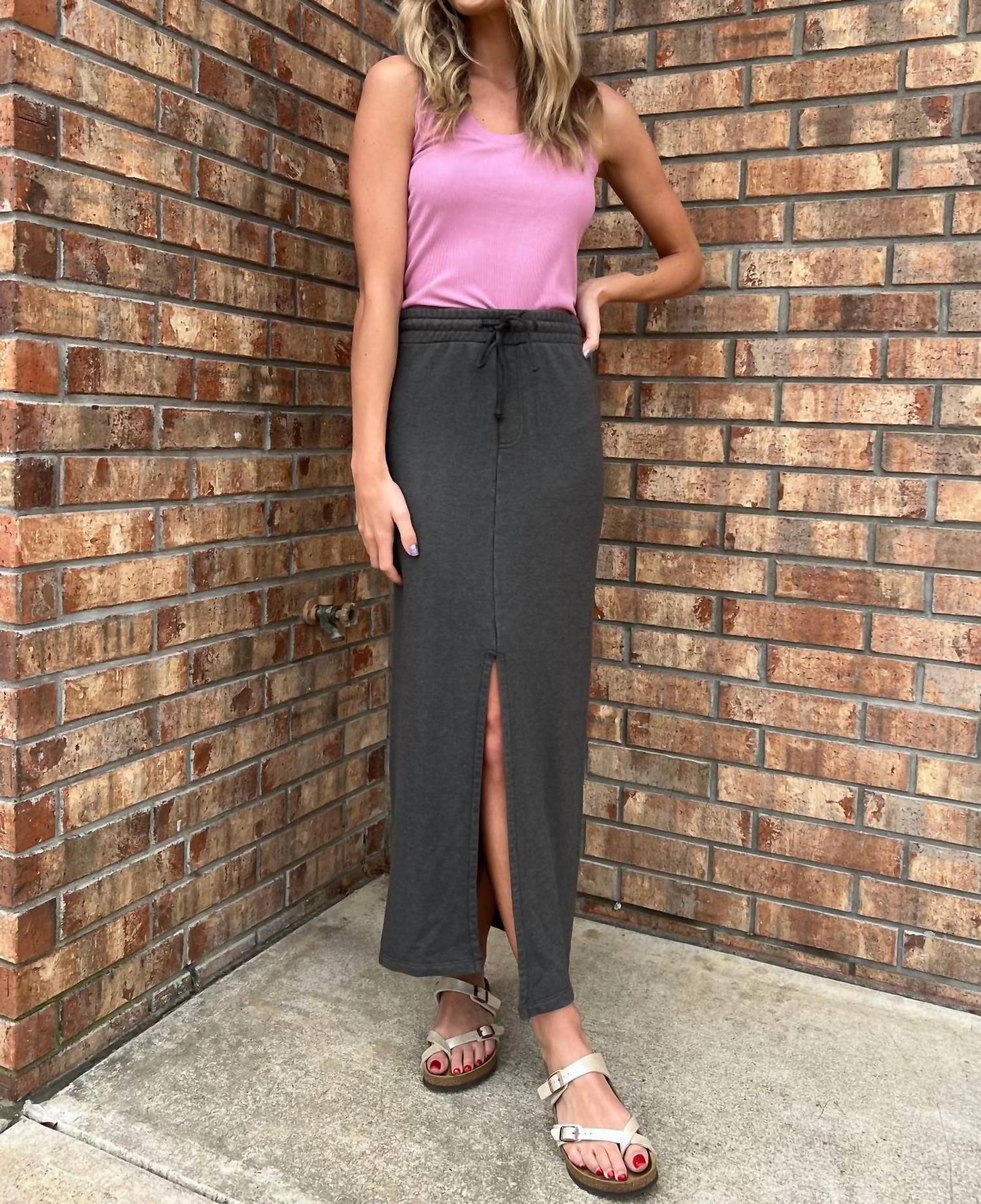 Project Social T - Eternal Front Slit Maxi Skirt