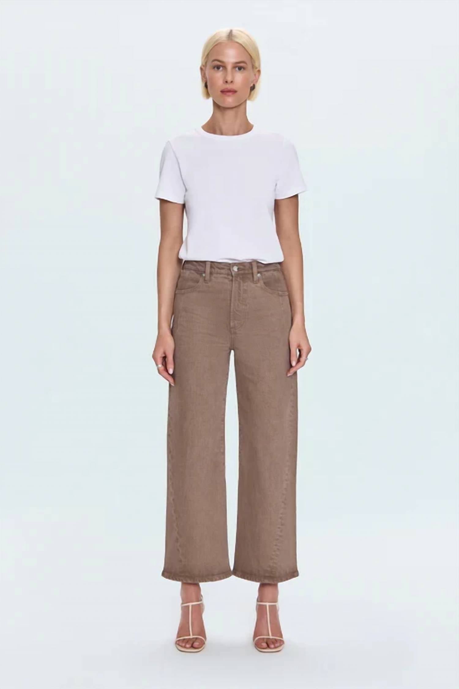 Pistola - Kyra High Rise Bowed Wide Leg Jeans