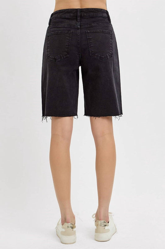 Risen - Mid Rise Relaxed Fit Bermuda Shorts - Plus