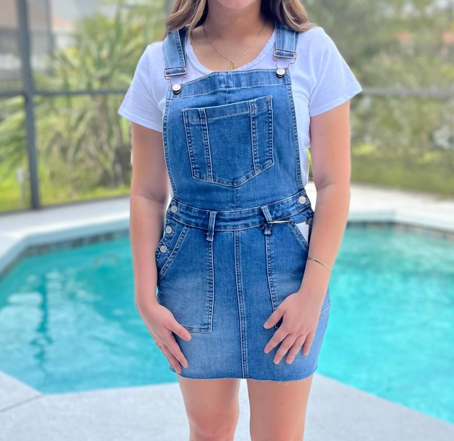 Judy Blue - Over The Moon Overall Skirt
