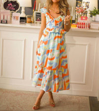 Thml - Abstract Print Maxi Dress