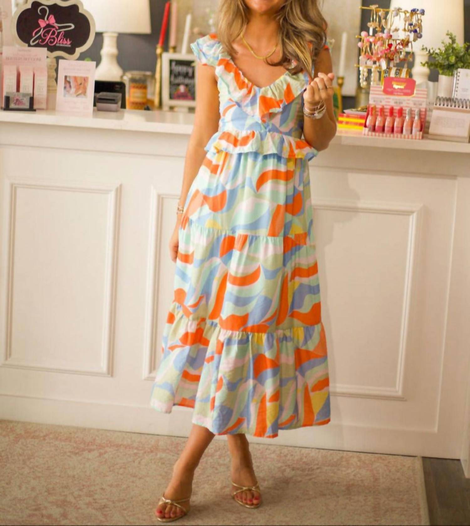 Thml - Abstract Print Maxi Dress
