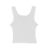 Katie J NYC Junior's Livi Long Tank in white - kids' tank top