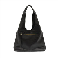 Joy Susan Women's Claire Hobo Bag in black - women's bag - detail view