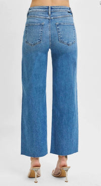 Risen - Dane High Rise Crop Wide Leg Jeans