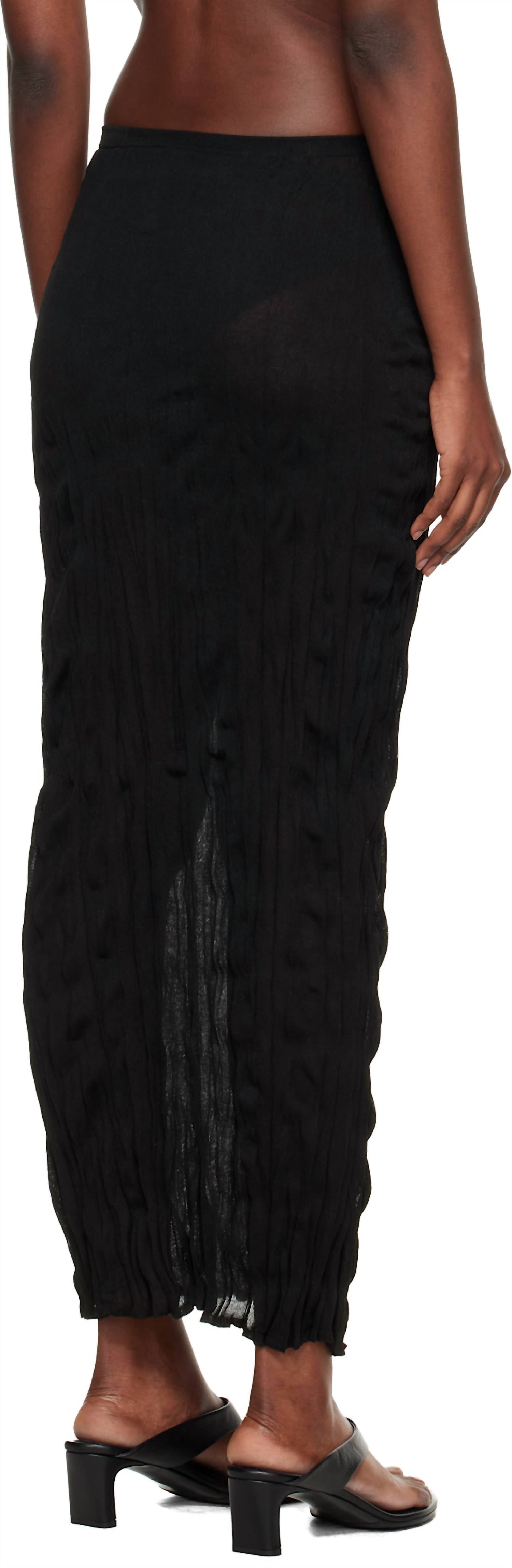 Toteme - Crinkled Knit Skirt
