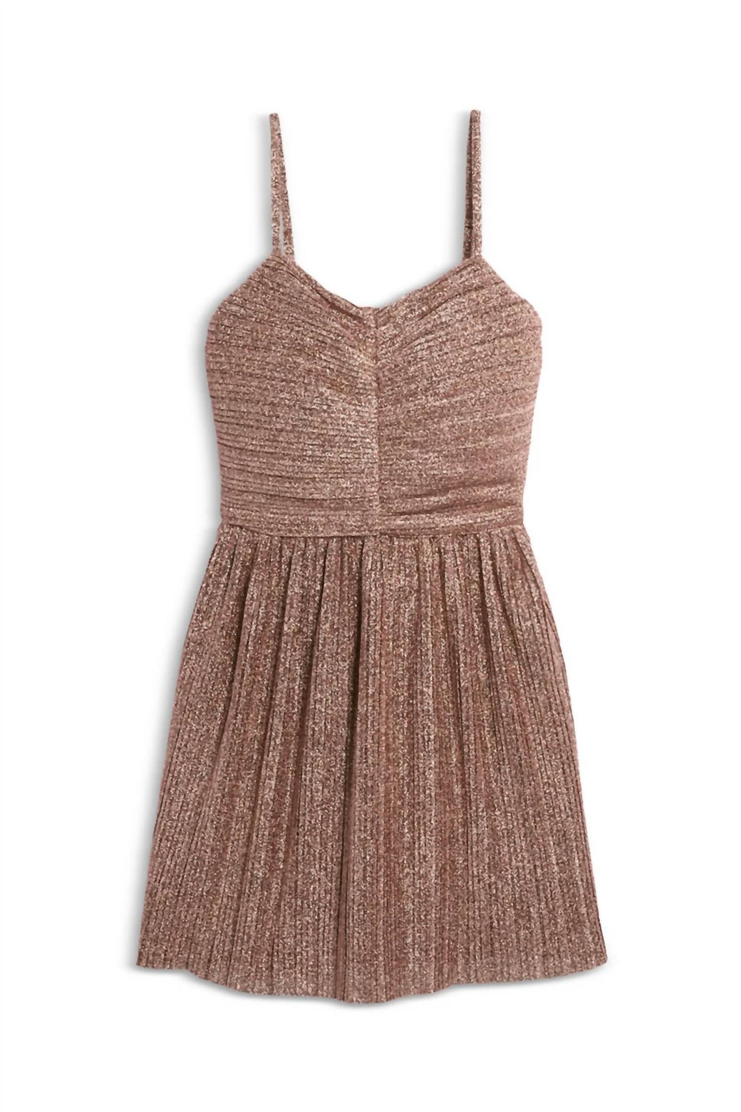 Katie J NYC Junior Sabrina Dress in nude shimmer - kids' dress