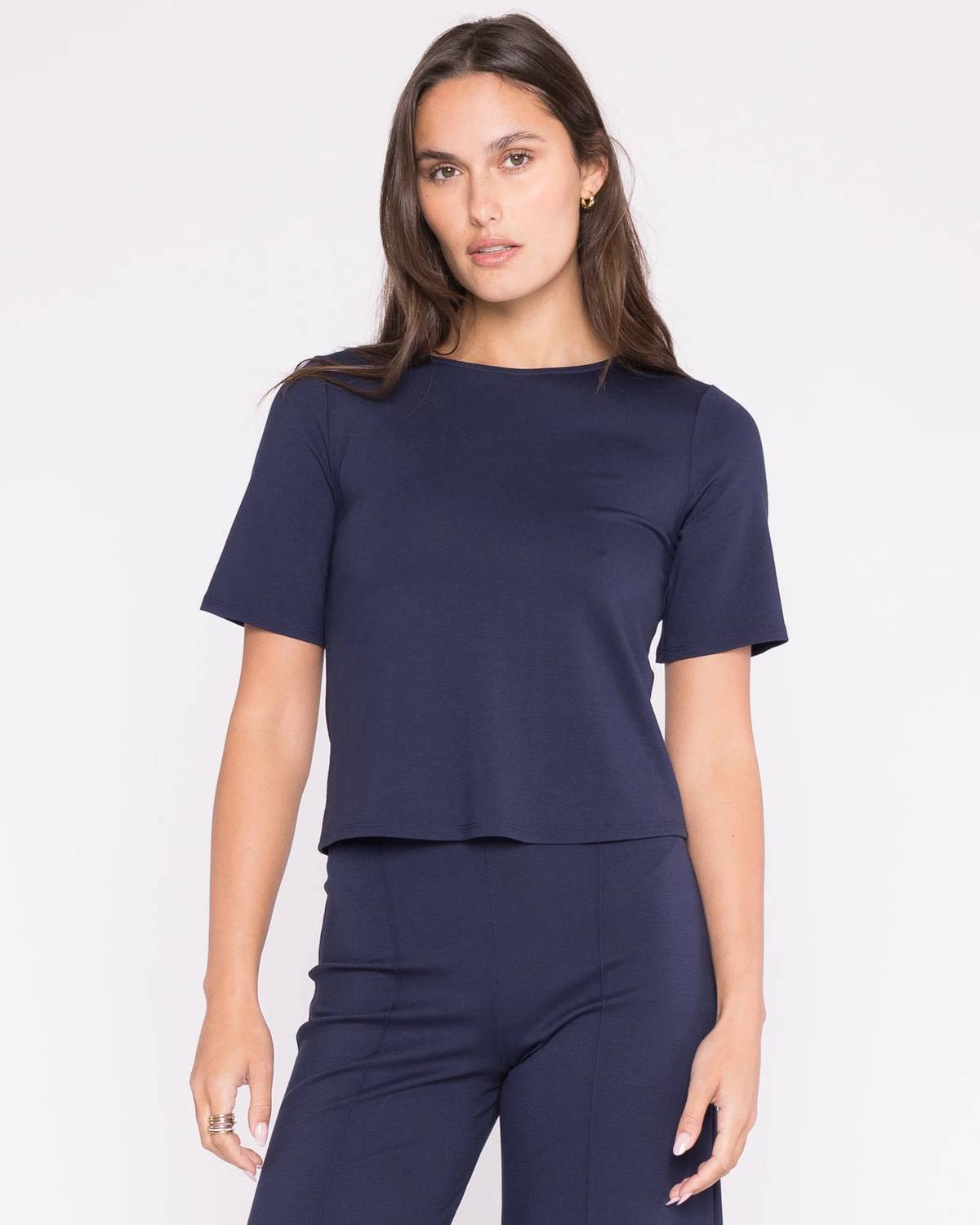Ripley Rader - Ponte Knit Extended Top