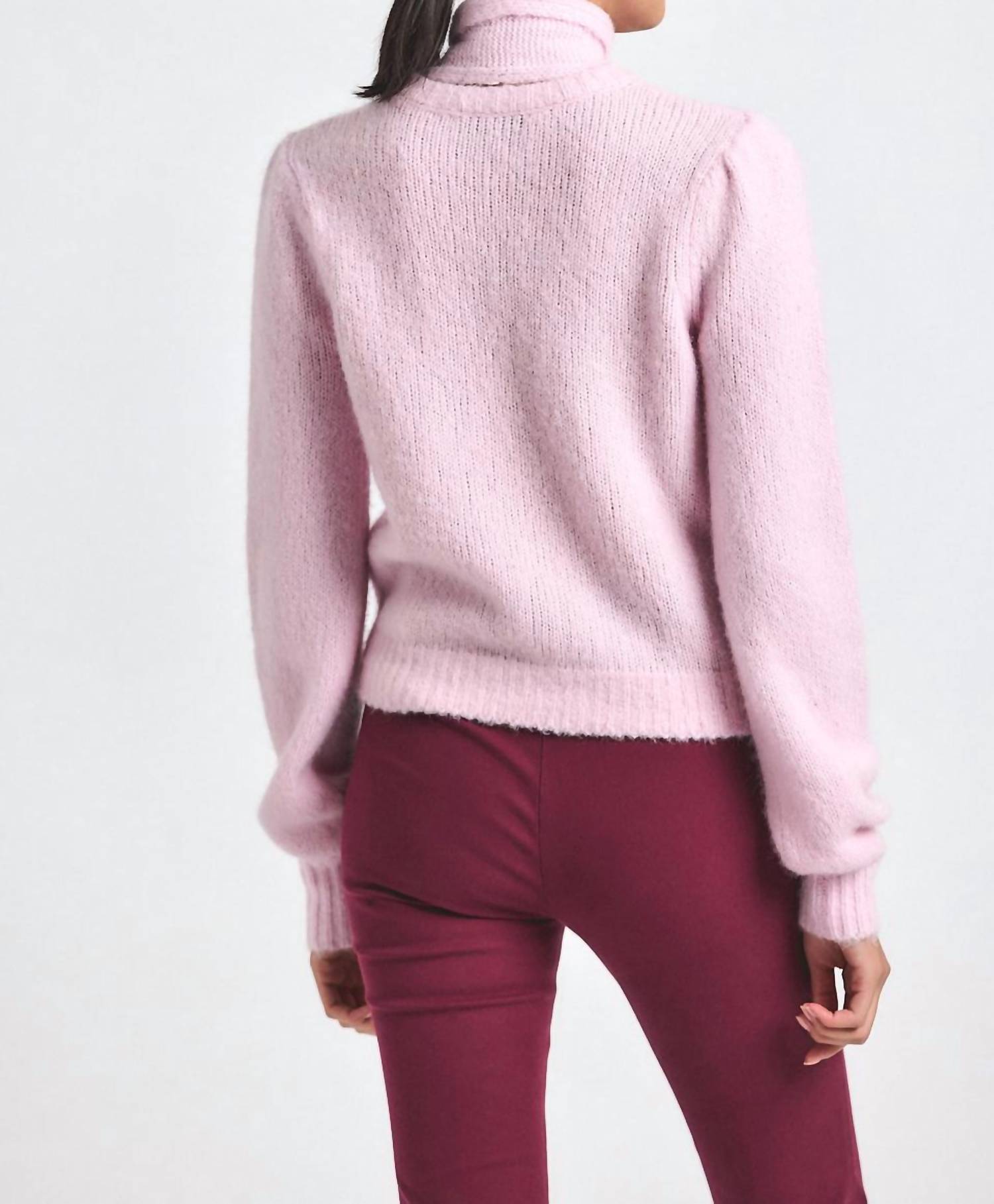 Derek Lam 10 Crosby - Plush Knit Tie Neck Sweater
