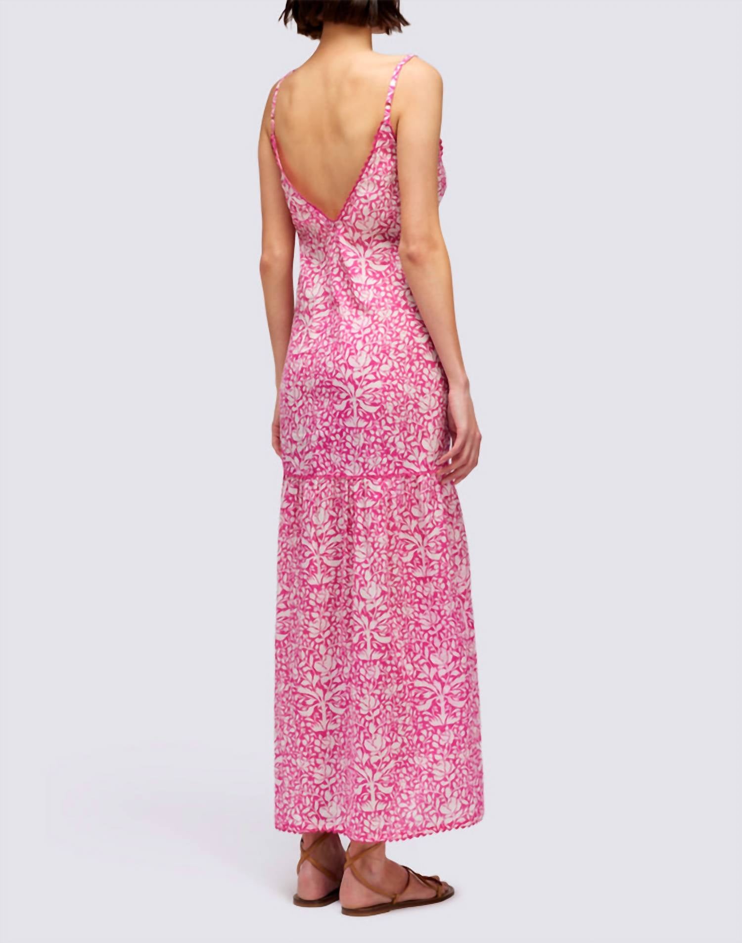 Sundek - Piping And Adjustable Straps Maxi Dress