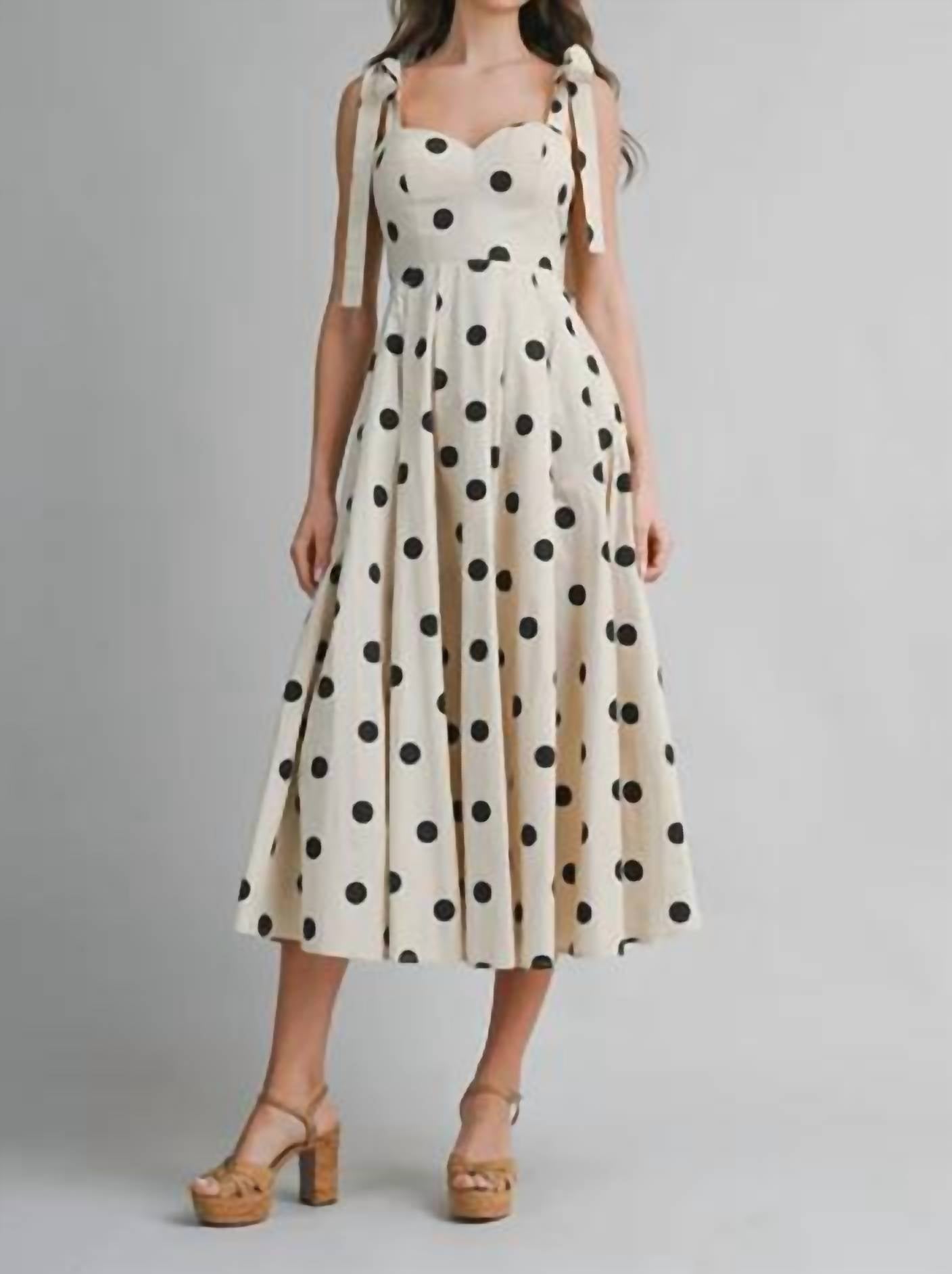 Mable - Polka Dot Midi Dress