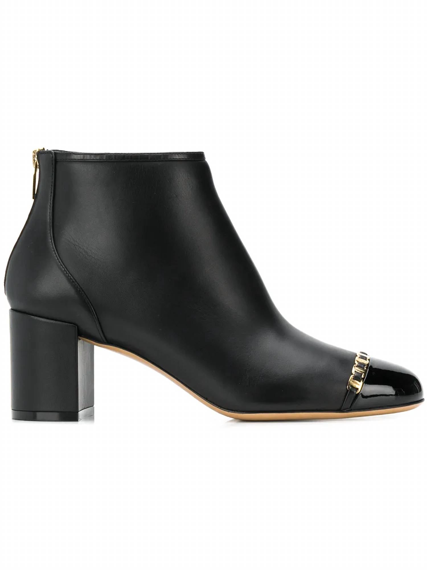 Salvatore Ferragamo - Women's Vara Chain Leather Boots