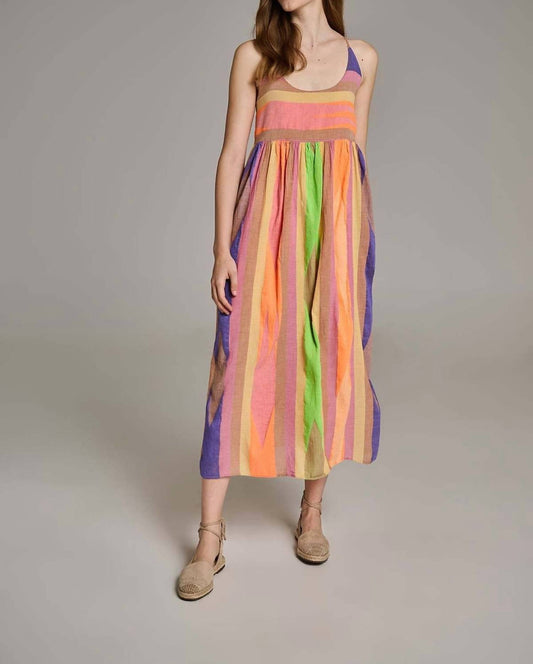 Devotion Twins - Iaspis Strappy Tie Back Midi Dress