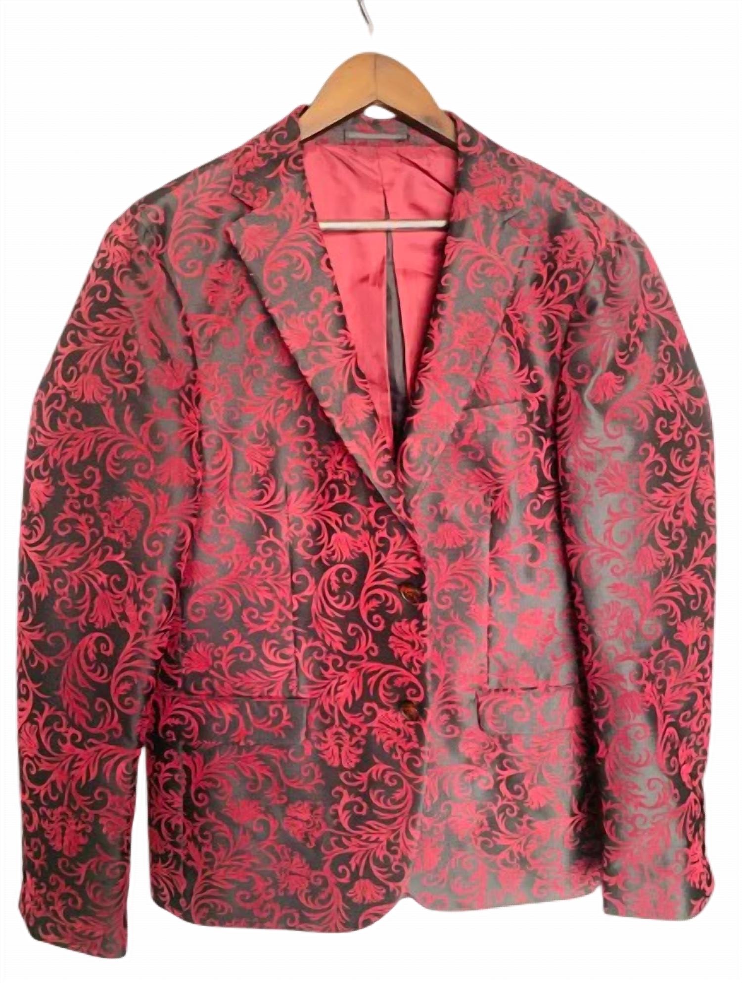 Carlos Amorin - Men Jacquard Floral Blazer